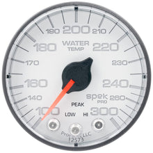 Load image into Gallery viewer, AutoMeter Gauges Autometer Spek-Pro Gauge Water Temp 2 1/16in 300f Stepper Motor W/Peak & Warn Wht/Blk