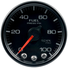 Load image into Gallery viewer, AutoMeter Gauges Autometer Spek-Pro - Nascar 2-1/16in Fuel Press 0-100 psi Bcb Ecu