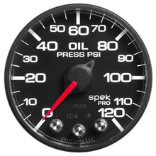 Load image into Gallery viewer, AutoMeter Gauges Autometer Spek-Pro - Nascar 2-1/16in Oil Press 0-120 psi Bfb Ecu