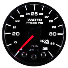 Load image into Gallery viewer, AutoMeter Gauges Autometer Spek-Pro - Nascar 2-1/16in Water Press 0- 35 psi Bfb Sp
