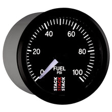 Load image into Gallery viewer, AutoMeter Gauges Autometer Stack 52mm 0-100 PSI 1/8in NPTF Male Pro Stepper Motor Fuel Pressure Gauge - Black
