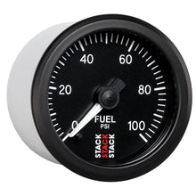 Load image into Gallery viewer, AutoMeter Gauges Autometer Stack 52mm 0-100 PSI 1/8in NPTF Male Pro Stepper Motor Fuel Pressure Gauge - Black