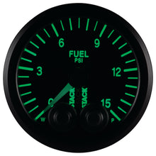 Load image into Gallery viewer, AutoMeter Gauges Autometer Stack 52mm 0-15 PSI 1/8in NPTF Male Pro-Control Fuel Pressure Gauge - Black