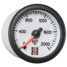Load image into Gallery viewer, AutoMeter Gauges Autometer Stack 52mm 0-2000 Deg F Pro Stepper Motor Exhaust Gas Temp Gauge - White