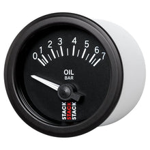 Load image into Gallery viewer, AutoMeter Gauges Autometer Stack 52mm 0-7 Bar M10 (M) Electric Oil Pressure Gauge - Black