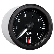 Load image into Gallery viewer, AutoMeter Gauges Autometer Stack 52mm 0-7 Bar M10 Male Pro Stepper Motor Fuel Pressure Gauge - Black