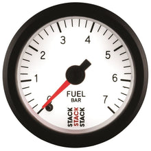 Load image into Gallery viewer, AutoMeter Gauges Autometer Stack 52mm 0-7 Bar M10 Male Pro Stepper Motor Fuel Pressure Gauge - White