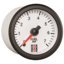 Load image into Gallery viewer, AutoMeter Gauges Autometer Stack 52mm 0-7 Bar M10 Male Pro Stepper Motor Fuel Pressure Gauge - White