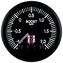 Load image into Gallery viewer, AutoMeter Gauges Autometer Stack 52mm -1 to +2 Bar (Incl T-Fitting) Pro-Control Boost Pressure Gauge - Black
