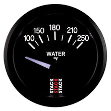Load image into Gallery viewer, AutoMeter Gauges Autometer Stack 52mm 100-250 Deg F 1/8in NPTF Electric Water Temp Gauge - Black