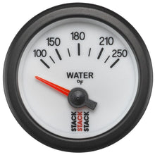 Load image into Gallery viewer, AutoMeter Gauges Autometer Stack 52mm 100-250 Deg F 1/8in NPTF Electric Water Temp Gauge - White