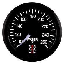 Load image into Gallery viewer, AutoMeter Gauges Autometer Stack 52mm 100-260 Deg F 1/8in NPTF Male Pro Stepper Motor Water Temp Gauge - Black