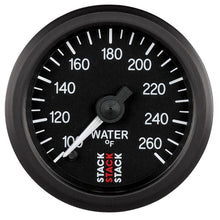 Load image into Gallery viewer, AutoMeter Gauges Autometer Stack 52mm 100-260 Deg F 1/8in NPTF Male Pro Stepper Motor Water Temp Gauge - Black