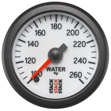 Load image into Gallery viewer, AutoMeter Gauges Autometer Stack 52mm 100-260 Deg F 1/8in NPTF Male Pro Stepper Motor Water Temp Gauge - White