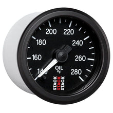 Load image into Gallery viewer, AutoMeter Gauges Autometer Stack 52mm 140-280 Deg F 1/8in NPTF Male Pro Stepper Motor Oil Temp Gauge - Black