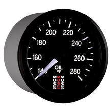 Load image into Gallery viewer, AutoMeter Gauges Autometer Stack 52mm 140-280 Deg F 1/8in NPTF Male Pro Stepper Motor Oil Temp Gauge - Black
