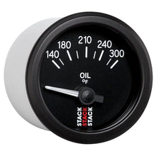 Load image into Gallery viewer, AutoMeter Gauges Autometer Stack 52mm 140-300 Deg F 1/8in NPTF Electric Oil Temp Gauge - Black