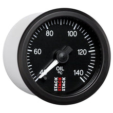 Load image into Gallery viewer, AutoMeter Gauges Autometer Stack 52mm 40-140 Deg C 1/8in NPTF Male Pro Stepper Motor Oil Temp Gauge - Black