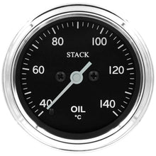 Load image into Gallery viewer, AutoMeter Gauges Autometer Stack 52mm 40-140 Deg C 1/8in NPTF Male Pro Stepper Motor Oil Temp Gauge - Classic