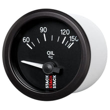 Load image into Gallery viewer, AutoMeter Gauges Autometer Stack 52mm 60-150 Deg C M10 Male Electric Oil Temp Gauge - Black