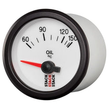 Load image into Gallery viewer, AutoMeter Gauges Autometer Stack 52mm 60-150 Deg C M10 Male Electric Oil Temp Gauge - White