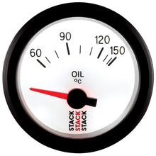 Load image into Gallery viewer, AutoMeter Gauges Autometer Stack 52mm 60-150 Deg C M10 Male Electric Oil Temp Gauge - White