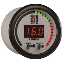 Load image into Gallery viewer, AutoMeter Gauges Autometer Stack 52mm Pro-Control Wideband Air/Fuel Ratio (Lambda) Gauge - White