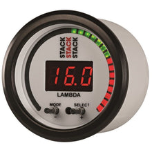 Load image into Gallery viewer, AutoMeter Gauges Autometer Stack 52mm Pro-Control Wideband Air/Fuel Ratio (Lambda) Gauge - White