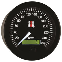 Load image into Gallery viewer, AutoMeter Gauges Autometer Stack 88mm 0-260 KM/H Electronic Speedometer - Black