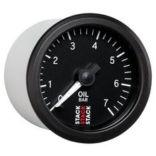 Load image into Gallery viewer, AutoMeter Gauges Autometer Stack Instruments 52mm 0-7 BAR M10 (M) Mechanical Oil Pressure Gauge - Black