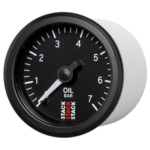 Load image into Gallery viewer, AutoMeter Gauges Autometer Stack Instruments 52mm 0-7 BAR M10 (M) Mechanical Oil Pressure Gauge - Black