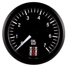 Load image into Gallery viewer, AutoMeter Gauges Autometer Stack Instruments 52mm 0-7 BAR M10 (M) Mechanical Oil Pressure Gauge - Black