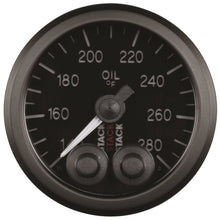 Load image into Gallery viewer, AutoMeter Gauges Autometer Stack Instruments 52mm 140-280 Deg F 1/8in NPTF Male Pro Control Oil Temp Gauge - Black