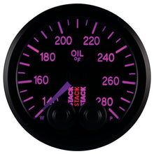 Load image into Gallery viewer, AutoMeter Gauges Autometer Stack Instruments 52mm 140-280 Deg F 1/8in NPTF Male Pro Control Oil Temp Gauge - Black