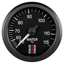 Load image into Gallery viewer, AutoMeter Gauges Autometer Stack Instruments 52mm 50-115 Celsius 3/8 BSPT (M) Mechanical Water Temp Gauge - Black