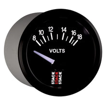 Load image into Gallery viewer, AutoMeter Gauges Autometer Stack Instruments 52mm 8-18V Electric Battery Voltage Gauge - Black