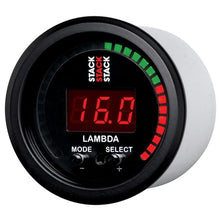 Load image into Gallery viewer, AutoMeter Gauges Autometer Stack Instruments 52mm Wideband Air-Fuel Ratio (LAMBDA) Gauge - Black
