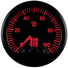 Load image into Gallery viewer, AutoMeter Gauges Autometer Stack Instruments Pro Control 52mm 0-100 PSI Oil Pressure Gauge - Black (1/8in NPTF Male)