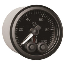 Load image into Gallery viewer, AutoMeter Gauges Autometer Stack Instruments Pro Control 52mm 0-100 PSI Oil Pressure Gauge - Black (1/8in NPTF Male)
