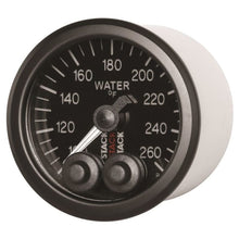 Load image into Gallery viewer, AutoMeter Gauges Autometer Stack Pro Control 52mm 100-260 deg F Water Temp Gauge - Black (1/8in NPTF Male)