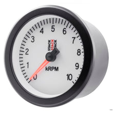 Load image into Gallery viewer, AutoMeter Gauges Autometer Stack Sport 88mm 0-10K RPM Tachometer - White