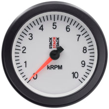 Load image into Gallery viewer, AutoMeter Gauges Autometer Stack Sport 88mm 0-10K RPM Tachometer - White