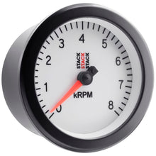 Load image into Gallery viewer, AutoMeter Gauges Autometer Stack Sport 88mm 0-8K RPM Tachometer - White