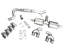 Load image into Gallery viewer, AWE Tuning AWE3015-42658 AWE MK8 Volkswagen Golf R 3in Touring Edition Quad Exhaust - Chrome Silver Tips