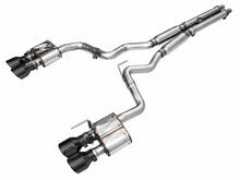 Load image into Gallery viewer, AWE Tuning Exhaust System Kit AWE Tuning AWE SwitchPath™ Exhaust for Ford Mustang S550 Mach1 - Quad Diamond Black Tips 3025-43551