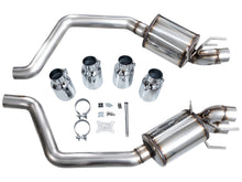 Load image into Gallery viewer, AWE Tuning Exhaust System Kit AWE Tuning AWE Touring Edition Axleback Exhaust for C6 Corvette Z06/ZR1 - Chrome Silver Tip 3015-42606