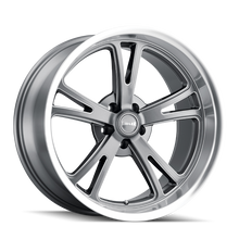 Load image into Gallery viewer, Ridler 606 17x8 / 5x120.65 BP / 0mm Offset / 83.82mm Hub Gloss Grey Machined Wheel