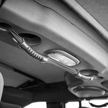 Load image into Gallery viewer, Rugged Ridge Rear Dual Grab Strap Black 07-18 Jeep Wrangler Unlimited JK Rugged Ridge