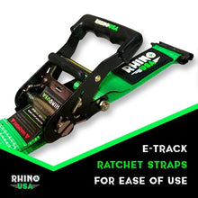 Load image into Gallery viewer, Rhino USA Utv Wheel Chock Tie-Down Kit (4-Wheel Kit) (Green) Cargo Tie-Downs Rhino USA
