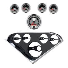 Load image into Gallery viewer, Autometer American Muscle Direct Fit Dash Kit 55-56 Chevrolet (1 x 3-3/8in. / 4 x 2-1/16in.) | 2207-01
